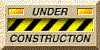 a gif that reads under construction with flashing lights and moving black and yellow stripes